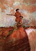 Howard Pyle George Rogers Clark on his way to kaskaskia oil on canvas